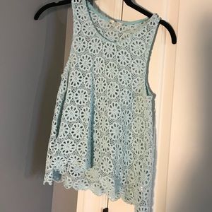 Floral crochet tank // Urban Outfitters